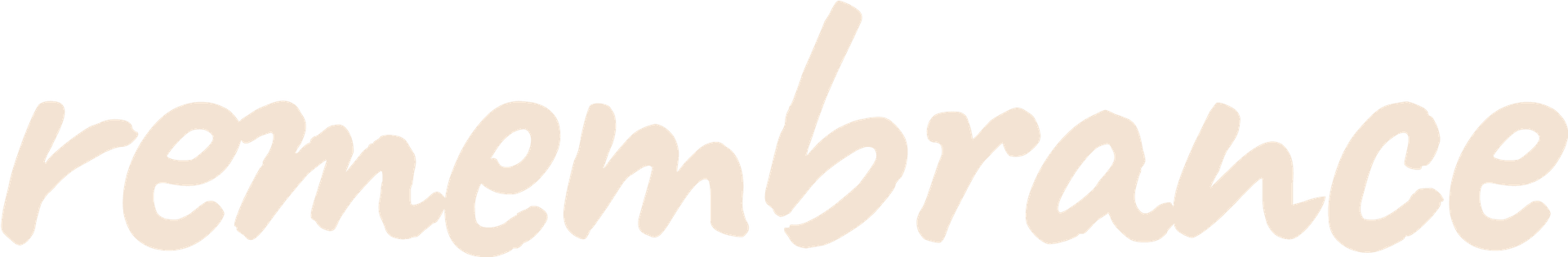 Remembrance Typography